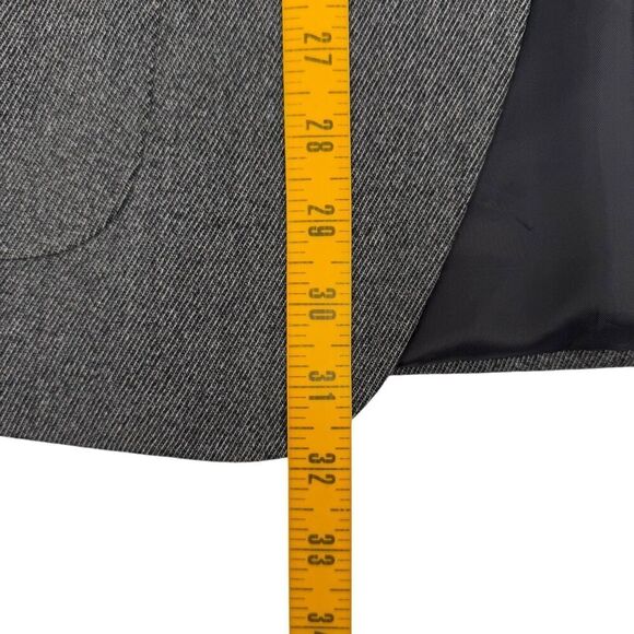 Canali Men's 3 Button Wool Blazer Patch Pockets Charcoal Gray Size 40R - Picture 15 of 15